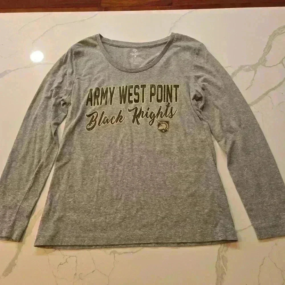 Colostrum Army West Point Long Sleeve Tee size Large Gray